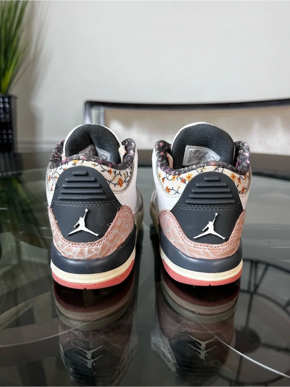 Nike Air Jordan 3 Retro Shoes Toddler Vintage Floral Toddler Sz 10C